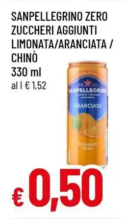 Famila SANPELLEGRINO ZERO ZUCCHERI AGGIUNTI LIMONATA/ARANCIATA/CHINÒ offerta