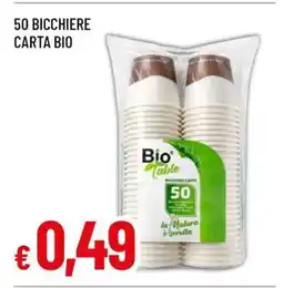 Famila 50 BICCHIERE CARTA BIO offerta