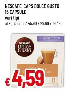Famila NESCAFE' CAPS DOLCE GUSTO 16 CAPSULE offerta