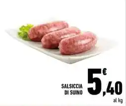 Conad Salsiccia di suino offerta