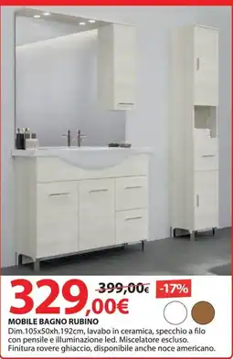 Kreo Brico e Casa Mobile bagno rubino offerta