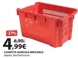 Kreo Brico e Casa Cassetta agricola impilabile offerta
