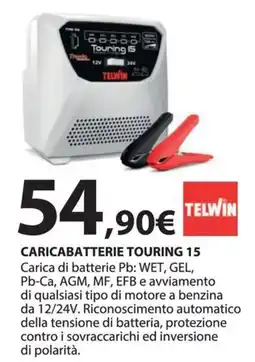 Kreo Brico e Casa Caricabatterie Touring 15 Telwin offerta