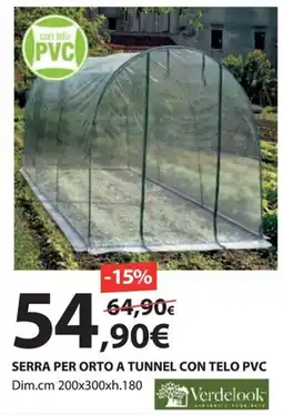 Kreo Brico e Casa Serra per orto a tunnel con telo pvc offerta