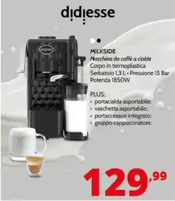 Comet MILKSIDE Macchina da caffè a cialde offerta