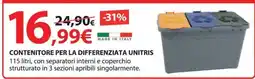 Kreo Brico e Casa Contenitore per la differenziata Unitris offerta