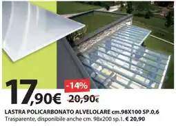 Kreo Brico e Casa Lastra policarbonato alveolare offerta