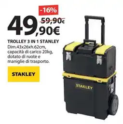 Kreo Brico e Casa Trolley 3 in 1 Stanley offerta