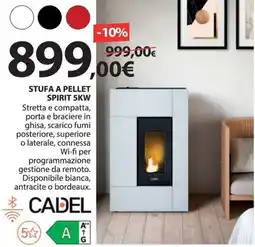 Kreo Brico e Casa Stufa a pellet spirit 5kw cadel offerta