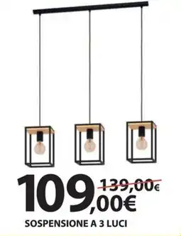 Kreo Brico e Casa Sospensione a 3 luci offerta