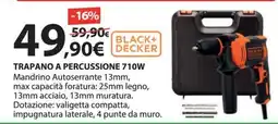 Kreo Brico e Casa Trapano a percussione Black+Decker 710W offerta