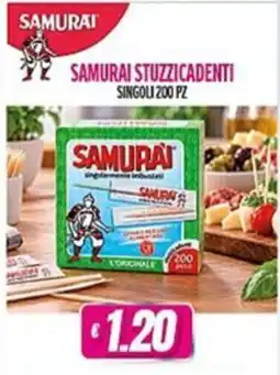 Vitulano Drugstore Samurai stuzzicadenti singoli offerta