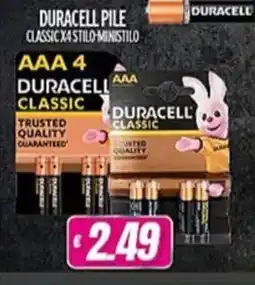 Vitulano Drugstore Duracell pile classic x4 stilo-ministilo offerta