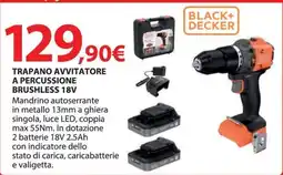 Kreo Brico e Casa Trapano avvitatore Black+Decker offerta