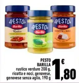 Conad Superstore Pesto Barilla offerta