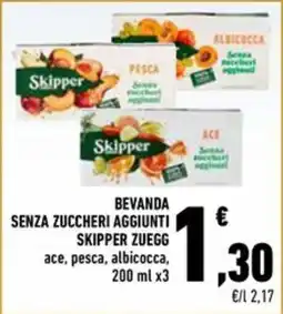 Conad Superstore Beveranda senza zuccheri aggiunti Skipper Zuegg offerta
