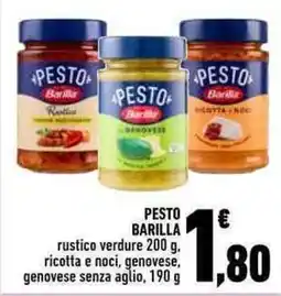 Conad Pesto Barilla offerta