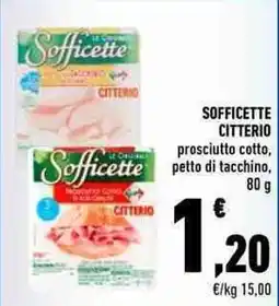 Conad Sofficette prosciutto cotto, petto di tacchino offerta