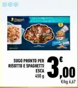 Conad Sugo pronto per risotto e spaghetti Esca offerta