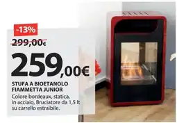 Kreo Brico e Casa Stufa a bioetanolo Fiammetta Junior offerta