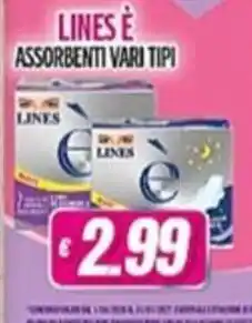 Vitulano Drugstore Assorbenti vari tipi Lines offerta
