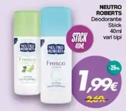 Franzy's Neutro Roberts Deodorante Stick offerta