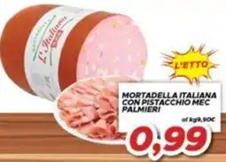 MA Supermercati Mortadella italiana con pistacchio Mec Palmieri offerta