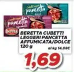 MA Supermercati Beretta cubetti leggeri pancetta affumicata/dolce offerta