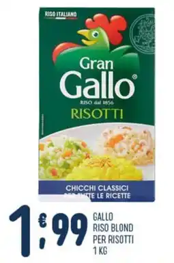 Gruppo Pascar Gallo riso blond per risotti offerta