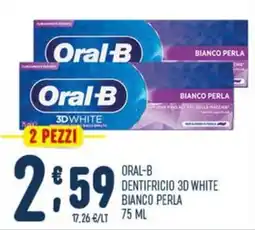 Gruppo Pascar Oral-B dentifricio 3D white bianco perla offerta