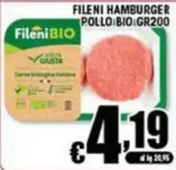 Sacoph Fileni Bio hamburger pollo offerta