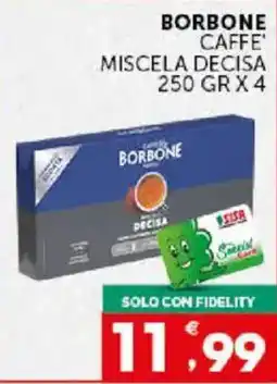 Issimo supermercado Borbone caffè miscela decisa offerta