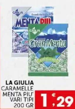 Issimo supermercado La Giulia caramelle menta piu' vari tipi offerta