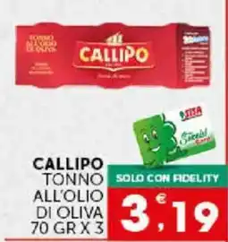 Issimo supermercado Callipo tonno all'olio di oliva offerta