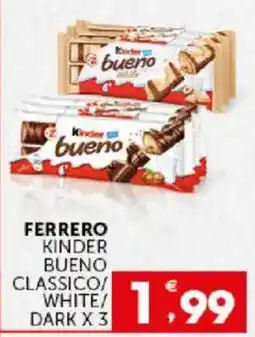 Issimo supermercado Ferrero Kinder Bueno Classico offerta