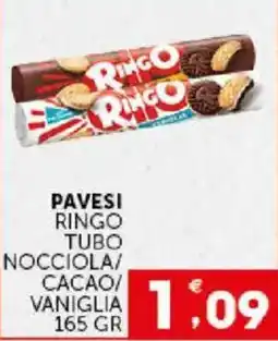 Issimo supermercado Pavesi ringo tubo nocciola cacao vaniglia offerta