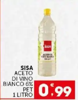 Issimo supermercado Sisa aceto di vino bianco 6% offerta