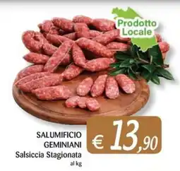 Supermercati Bruscoli Salsiccia Stagionata Salumificio Geminiani offerta