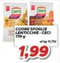 MA Supermercati Cuore sfoglie lenticchie - ceci offerta
