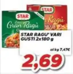 MA Supermercati Star Ragu' Vari offerta