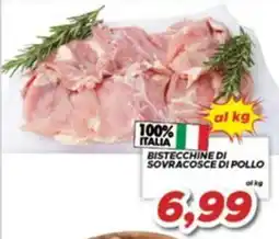 MA Supermercati Bistecchine di sovracosce di pollo offerta