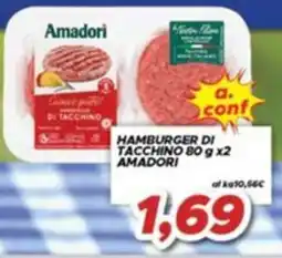 MA Supermercati Hamburger di tacchino Amadori offerta