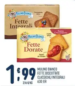 Gruppo Pascar Mulino Bianco Fette biscottate classiche/integrali offerta