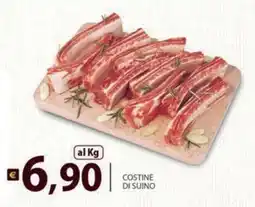 Supermercati Bruscoli Costine di suino offerta