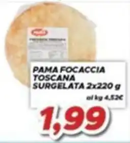 MA Supermercati Pama focaccia toscana offerta