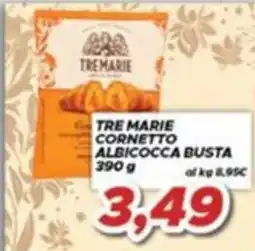 MA Supermercati Tre Marie cornetto albicocca busta offerta