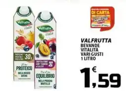 SpesaPiù Supermercati Valfrutta bevande vitalità offerta