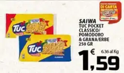 SpesaPiù Supermercati Saiwa Tuc Pocket Classico offerta