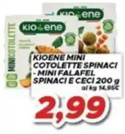 MA Supermercati Kioene mini cotolette spinaci - mini falafel spinaci e ceci offerta