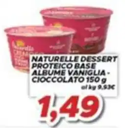 MA Supermercati Naturelle dessert proteico base albume vaniglia - cioccolato offerta